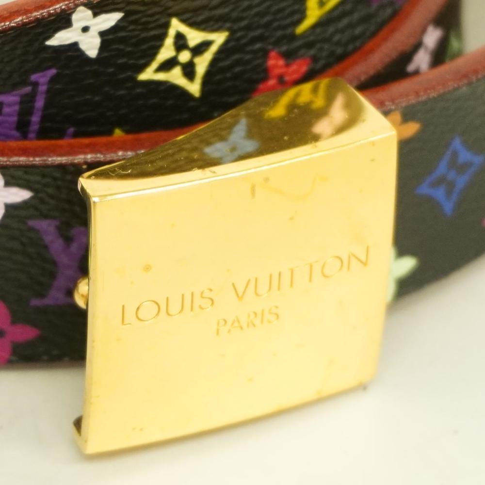 Louis Vuitton Noir Belt Centur Monogram Carre